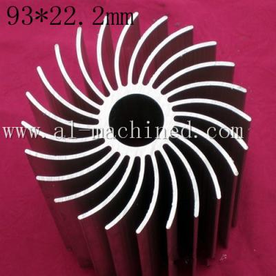 China H-82, Extruded Profiles LED Street Light Radiator, round shape Heatsink for led light , Cooler in china for sale