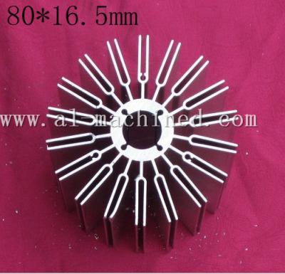 China Item 159.Machined LED Cooling in china, AL6063 Extruded Profiles LED Light Radiator,hot item round heatsinks in china for sale