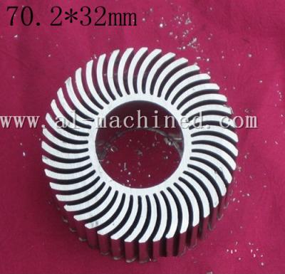 China Item 152.Machined LED Cooling in china, AL6063 Extruded Profiles LED Light Radiator,hot item round heatsinks in china for sale