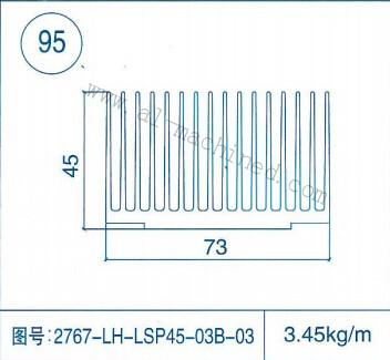 China F95,73mm customized Square Aluminum Heatsink in china,aluminum profiles,extruded profiles,LED Street Light Heatsink for sale