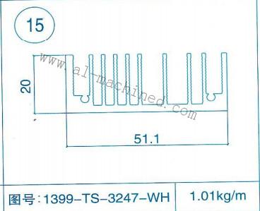 China Item 15,customized Square Aluminum Heatsink in china,aluminum profiles,extruded profiles,LED Street Light Heatsink for sale