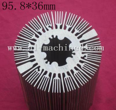 China Item 184.Machined LED Cooling in china, AL6063 Extruded Profiles LED Light Radiator,hot item round heatsinks in china for sale