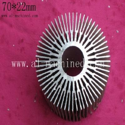 China Item 516,Machined LED Cooling in china, AL6063 Extruded Profiles LED Light Radiator,hot it for sale