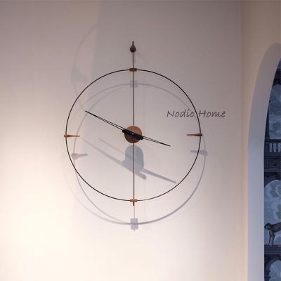 China Large Antique Style Wall Clock Modern Design Modern Design Luxury Large Wall Watches Home Decor Decorated Mute Wall Clock For Living Room for sale