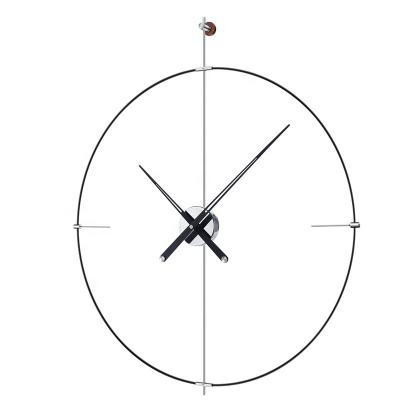 China Antique Style Expensive Art Wall Clock Nordic Creative Minimalist Oversized Wall Clocks Family Home Living Room Decoration Diameter 100CM for sale