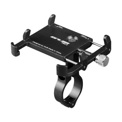 China Universal 3.5-7.5 Inch Aluminum Bicycle Phone Mount Holder Stand Adjustable MTB Bike Motorcycle GPS Phone Power Bank Aluminum Support for sale