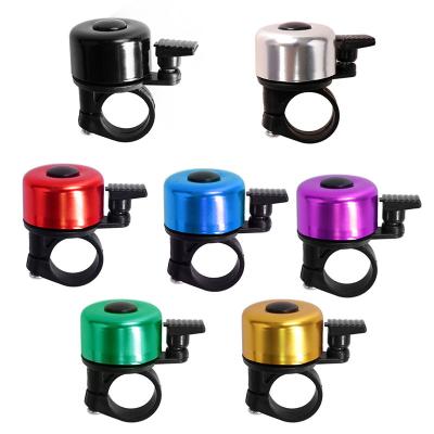 China Aluminum Alloy+Plastic Bike Horn Road Mountain Alloy Bell Bicycle Sound Alarm For Recycling Alloy Ring Bicycle Call Bike Safety Handlebar Accessories for sale