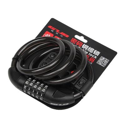 China 1.2m Five-Digit Extended and Bold Five-Digit Wire Band Bike Mountain Bike Lock Code Recycling Password Ring Lock Bicycle Bicycle Lock for sale