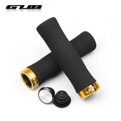 China Mountain Bikes Group Grip Handlebar Bike Silicone MTB Sponge Mountain Bicycle Grips Cycling Parts In Non-Slip Soft Aluminum Gear Lock End Cover for sale