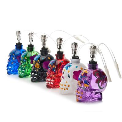 China Wholesale Tobacco Glass Colorful Painting Shisha Pipe Smoking Water Shisha Hookah Smoking Hookah Accessories Smoking for sale