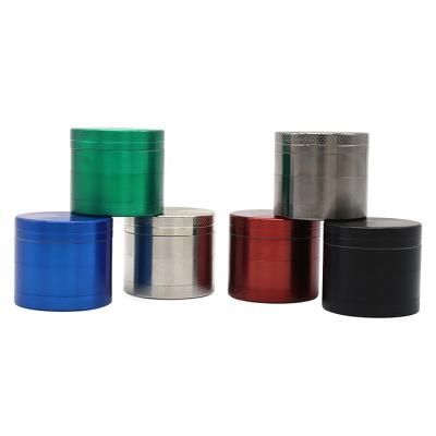 China Hot Sale Custom Logo Zinc Alloy Herb Grinder Smoking Accessories Tobacco Spice 4 Layers Zinc Alloy Weed Grinder for sale