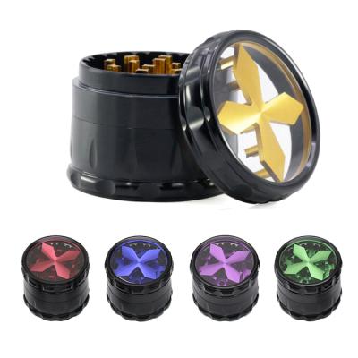 China 4 Types High Quality Wholesale Modern Weed Aluminum Cruciform Herb Grinder Smoking Accessories for sale