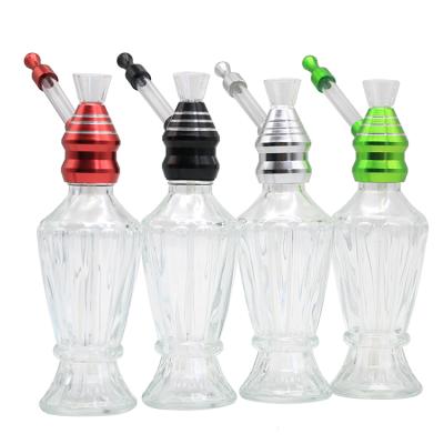 China Wholesale Portable Shisha Mini Creative Hookah Mix Color Tobacco Water Pipe Glass Smoking Pipe New Arrival Smoking Shisha Hookah Travel Hookah for sale