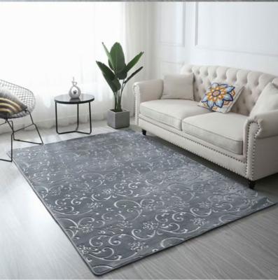 China New Design Sofa Floor Carpets Large Rug 3D Living Room Rug Nonwoven Printed Anti-slip Rugs Washable for sale