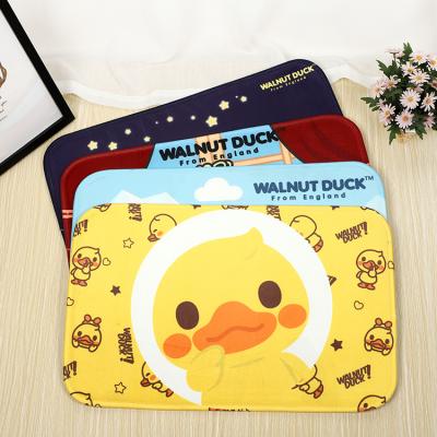 China Modern Wholesale Environmental Protection Carpet Rectangular Chemical Fiber Duck Yellow Carpet for sale