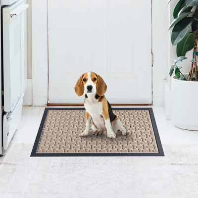 China Durable Rubber Anti-Bacteria Outdoor Waterproof Dirt Scrape Anti-Bacteria Door Mat Anti-Slip Outdoor Fade-Resistant Floor for sale