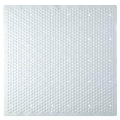 China Transparent Square PVC Mat Bathtub Bath Mat Anti-slip Manufacturer Wholesale Water Drop Bathroom Safety Mat for sale