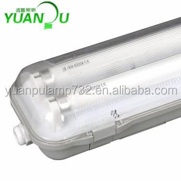 China Warehouse Ip65 CE RoSH Tri-proof 2*36w Lightweight Waterproof Light Fixture for sale