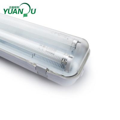 China Supermarket Gallery Garden IP65 Waterproof Double Tube T8 2X36W Fluorescent Lamp for sale