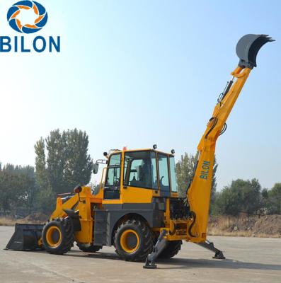 China Yunnei Engine  Backhoe Loader , 76KW Front Loader Tractor for sale