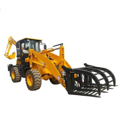 China Grass Grapple Fork Front 0.1cbm Backhoe Wheel Loader for sale