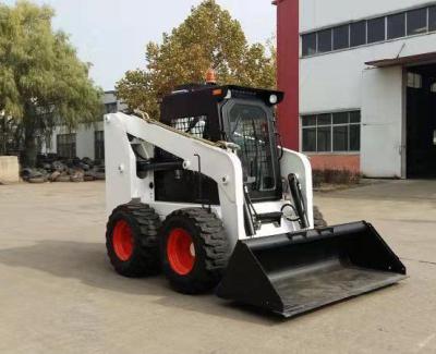 China 0.55m3 Wheel Crawler Loader 700kg 1000kg 1050kg 1200kg 1500kg Skid Steer Loader With Cabin And Optional Attachments for sale