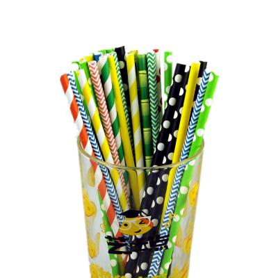 China Disposable disposable paper straw; kraft paper straws custom logo and printing for sale