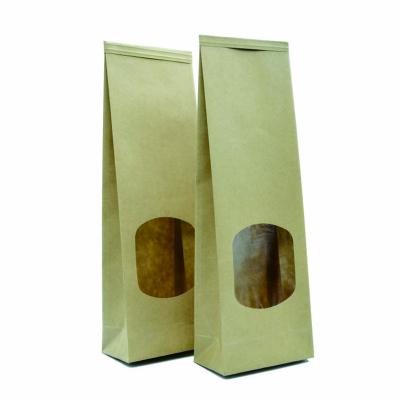 China Food Roll Paper Bag Customize; paper bag with window for sale