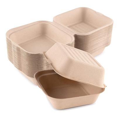 China Hot Sales Disposable Fit Sugar Cane Box Biodegradable Resistant Made Of Sugar Cane Fibers Product for sale