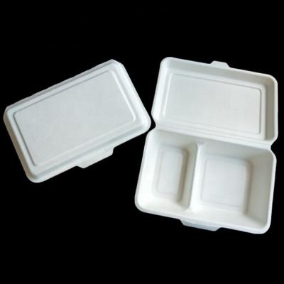 China Plant Fiber Two Compartment Disposable Biodegradable Food Bowl GZJ-07 for sale