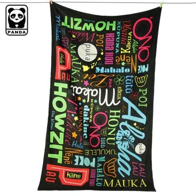 China Custom 100% Cotton QUICK DRY Reactive Printing Hawaii Beach Towel for sale