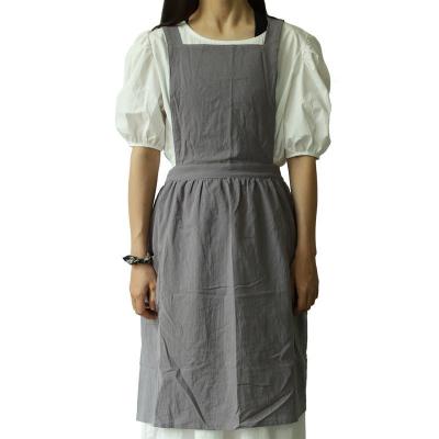 China Simple Apron Waterproof  Fashion Simple With Long Sleeveless Apron Custom Cotton Waterproof Aprons for sale