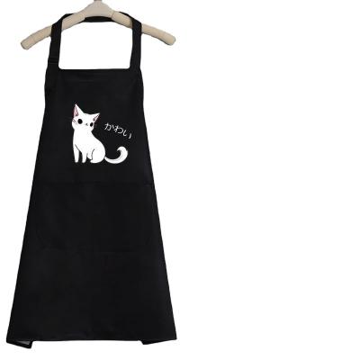 China Simple Canvas Custom Waterproof Aprons Logo Chef Cooking Canvas Aprons Kitchen Cotton Aprons for sale