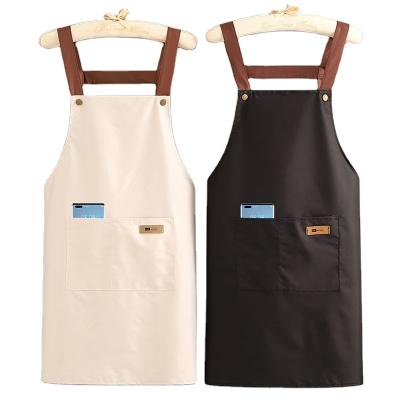 China Simple Factory Direct Cooking Apron Waterproof Canvas Aprons for Kitchen for sale