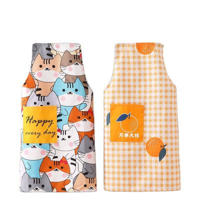 China Simple Waterproof canvas cooking custom garden chef custom logo kitchen apron for sale