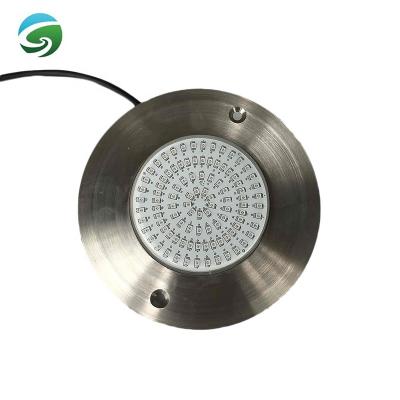 China Swimming Pool IP68 316SS Ultra Slim DC12V RGB Multi Color LED Lamp Outdoor Mounted Underwater Swimming Pool Light for sale