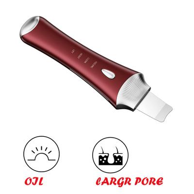 China 2023 New Design Beauty Skin Care Products Facial Spatula Facial Blackhead Remover DEEPLY CLEANING Ultrasonic Skin Scrubber for sale