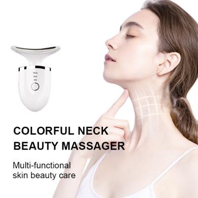 China Wrinkle Remover 3 Colors Led Photon Therapy Microcurrent Reduce Double Chin Care Tools Neck Face Lifting Beauty Device Anti Wrinkle Remove Skin for sale