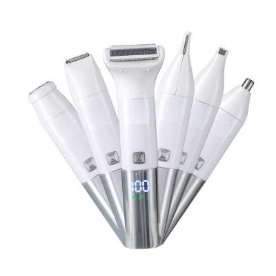 China 7 in 1 7 in 1 Multi Head Interchangeable Set Women Multifunctional Electric Hair Remove Leg Body Legs Hair Remover for sale