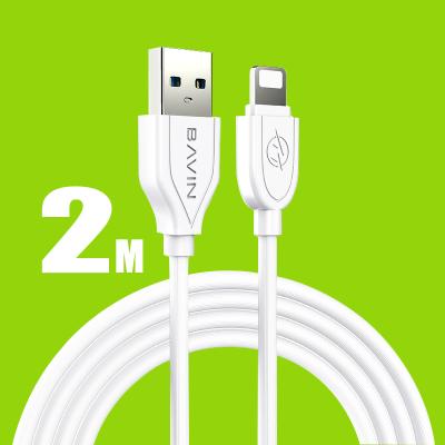 China BAVIN 2000mm Mobile Phone Data Usb Cable Charger Amazon 2.4a Mobile Phone Fast Transmission PVC Material Para CB071 celular Cables for sale