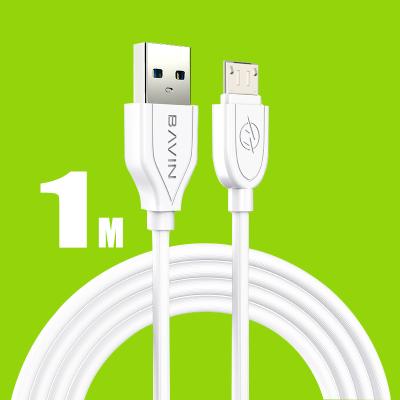 China Wholesale Custom Mobile Phone BAVIN Micro USB Type c 2.4A Mobile Phone Fast Charging Data Cable For Android Mobile Phone CB071 for sale