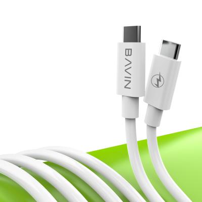 China BAVIN CB179 Mobile Phone Type C to Type C Fast Charging 3A Cable Fast Charging Data Cable 2021 Best Selling Products in USA Amazon for sale