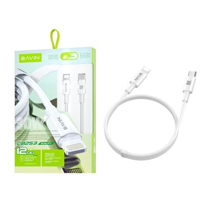 China Data Transmission Phone Charging BAVIN Charging High Quality iphone Cable 1.2M 2M Length 30w palladium USB Super Fast Charging CB253-PD Cable for sale