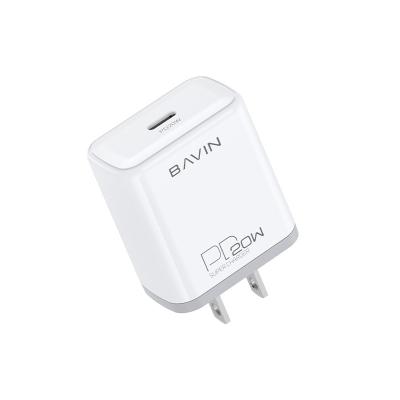 China Bavin PC827 Wall Fast Charger For Max 12 11 Power Supply Adapter IP 13 PD 11 Pro PD20W Phones Charger for sale