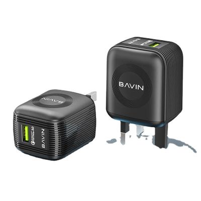 China Bavin PC299E 18w Quick Power Supply Adapter UK Charger Wall Phone Charger qc3.0 for sale