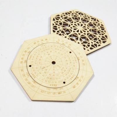 China Europe Laser Cut Hexagon Wood Carving for sale