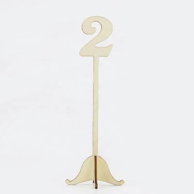 China Cheap Europe Wood Laser Cut Table Number 2 for sale