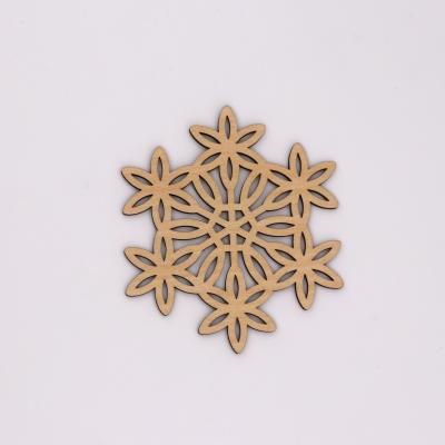 China China natural solid wood snowflake for decoration for sale