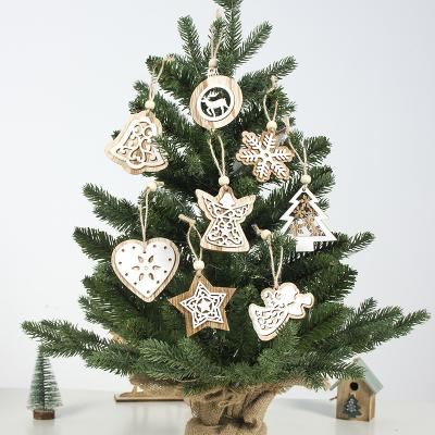 China Wholesale China Christmas Tree Wooden Wall Hanging Wooden Christmas Room Decoration for sale