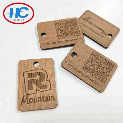 China Europe Natural Color Wood Laser Cut Wood Label for sale